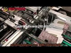 TC-650A กระดาษเต็มอัตโนมัติ เค้กกล่องของขวัญ กล่องหน้าต่างหนัง Patching เครื่องกระดาษ