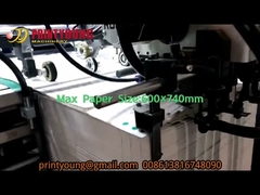 SGZ-UV740X-A อัตโนมัติจุด UV รอลเลอร์ ลากน้ํามันเคลือบเครื่องสําหรับกระดาษ