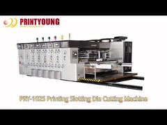 PRY-1025,1225 เครื่องปั่นหมึกอัตโนมัติ สี่สี เครื่องพิมพ์ฟเล็กโซ่ เครื่องตัดสล็อตและเครื่องตัด
