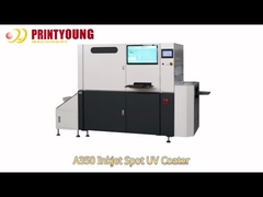A350 ดิจิตอล 3pcs Print Head 1080DPI เครื่องเคลือบ UV