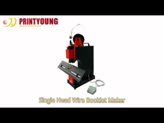 เครื่องทําหนังสือสายไฟฟ้าแบบ Hohner หัวเดียว / สองแบบ Flat Binding Saddle Stitching