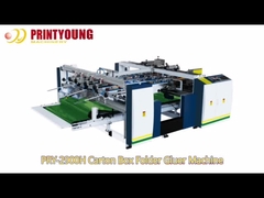 เครื่องพับและติดกาวกล่องกระดาษลูกฟูกแบบแผ่นคู่ รุ่น PRY-2900H