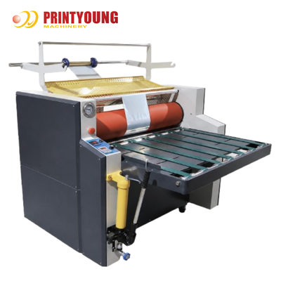 PRY-FMT เครื่องลามินิชันครึ่งอัตโนมัติ ไฮดรอลิก ไฟน้ํามัน ไฟเย็น โฟลเลียร์หนัง