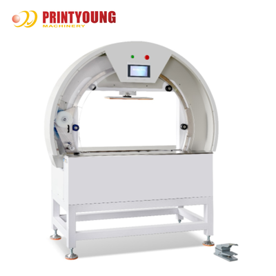 PRY-W เครื่องม้วนฟิล์มไฟฟ้าครึ่งอัตโนมัติ พร้อมการบรรจุเข็มขัด